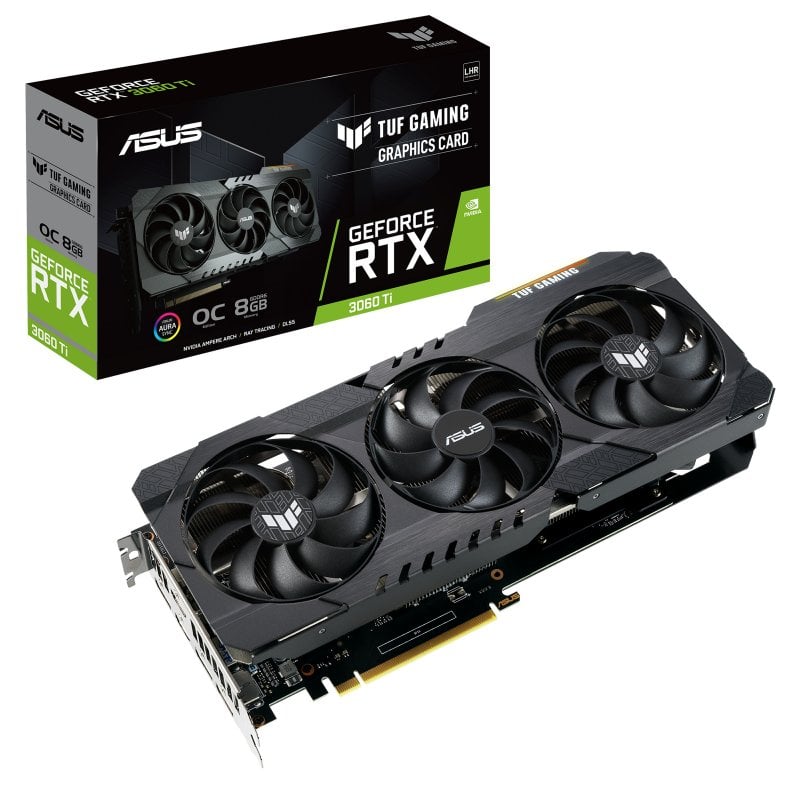 ASUS TUF Gaming GeForce RTX 3060 TI OC Edition V2 LHR 8GB GDDR6