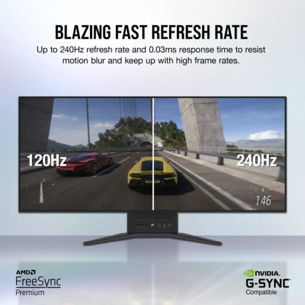 Corsair XENEON FLEX 45WQHD240 45" OLED WQHD 240Hz G-Sync Compatible Curva Reacondicionado