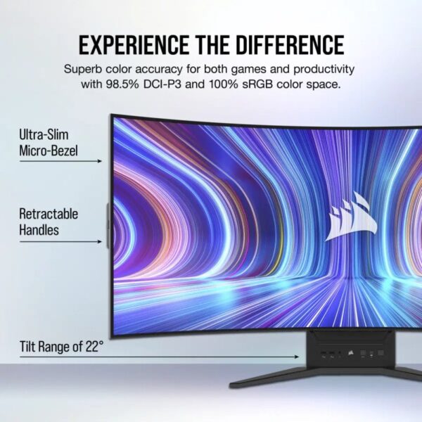 Corsair XENEON FLEX 45WQHD240 45" OLED WQHD 240Hz G-Sync Compatible Curva Reacondicionado