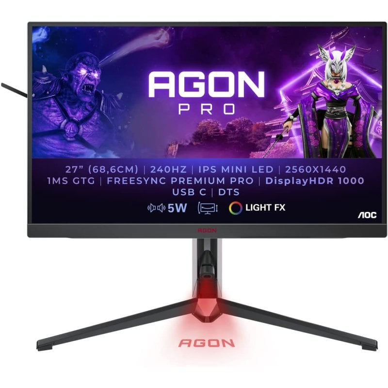 AOC AGON Pro AG274QZM 27" Mini-LED QHD 240Hz FreeSync Premium Pro USB-C Reacondicionado