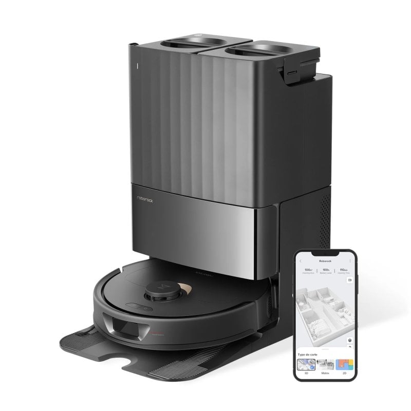 Roborock Q REVO Robot Aspirador con Base Multifuncional Negro