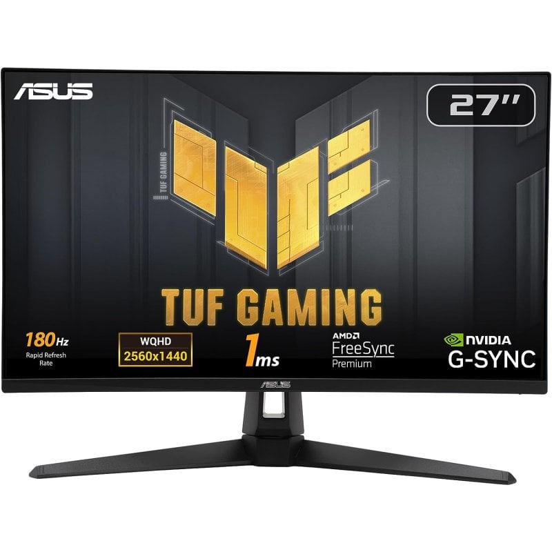 ASUS TUF Gaming VG27AQ3A 27"" LCD IPS QHD 180Hz FreeSync Premium Reacondicionado