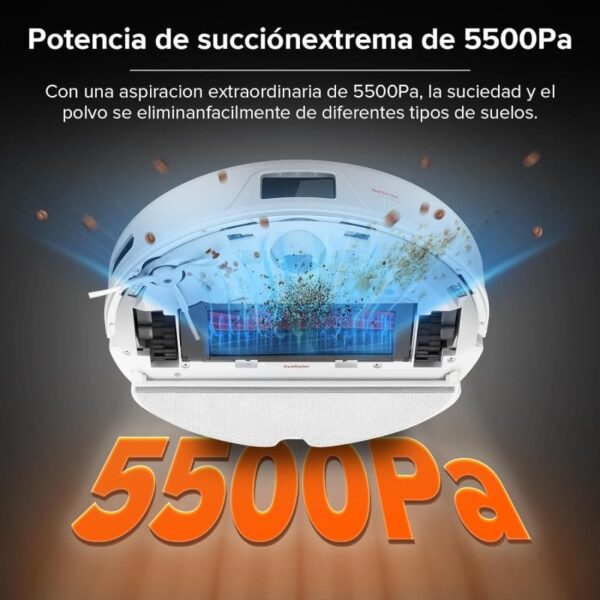 Roborock Q8 Max+ Robot Aspirador + Estación de Vaciado Automático Blanco