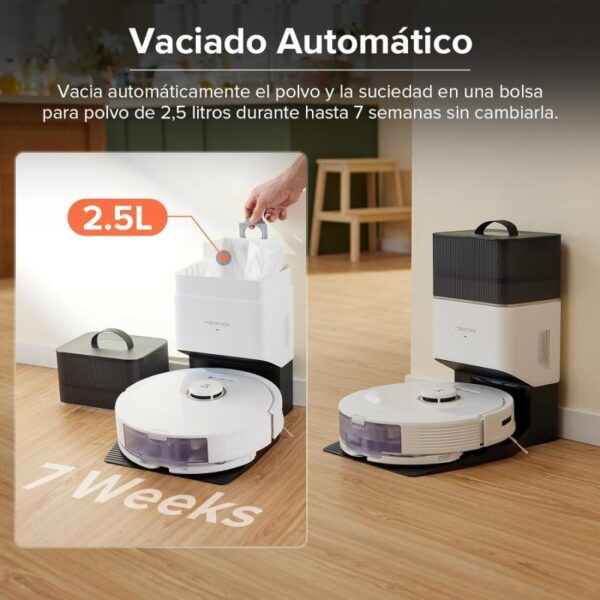 Roborock Q8 Max+ Robot Aspirador + Estación de Vaciado Automático Blanco
