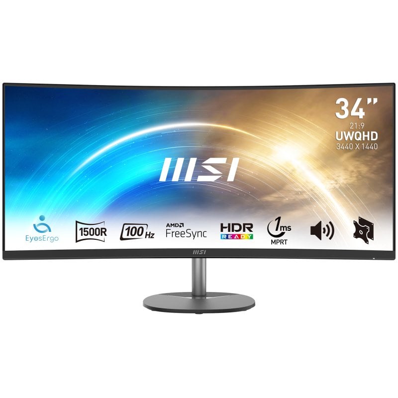 MSI PRO MP341CQ 34" LED UWQHD 100Hz Curva Reacondicionado