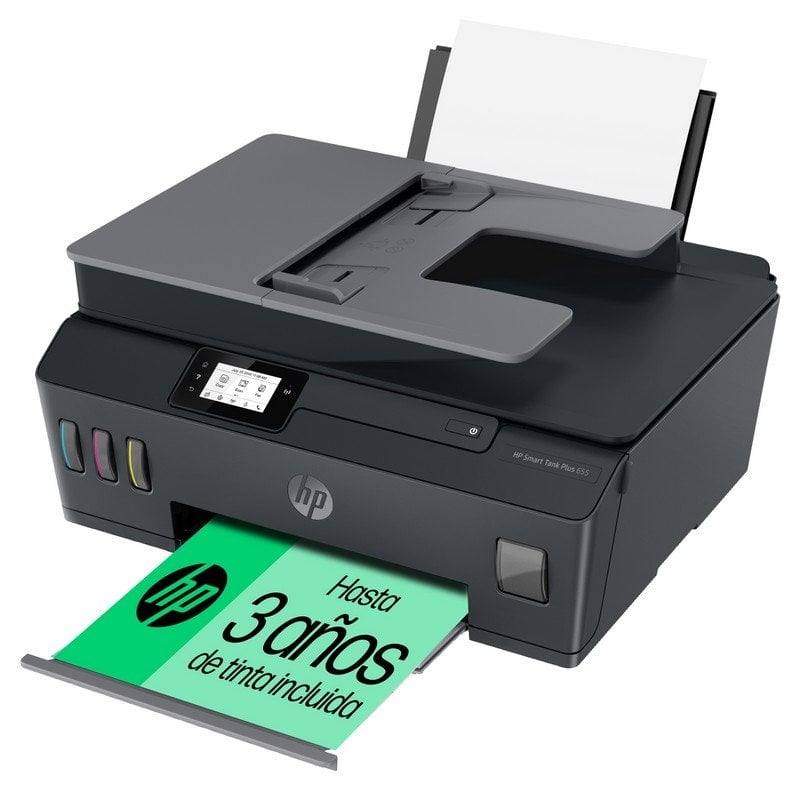 HP Smart Tank Plus 655 Multifunción Color WiFi + 3 Años de Tinta Incluida Reacondicionado