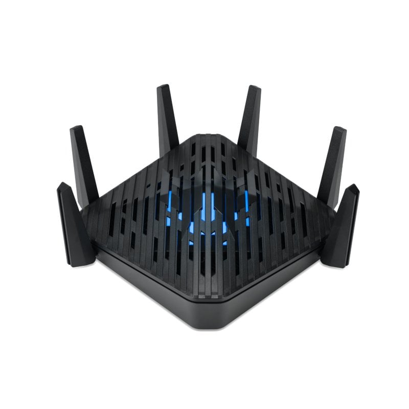 Acer Predator Connect WiFi 6E Router AX7800 Inalámbrico Gigabit Ethernet Tribanda 2.4/5/6GHz Negro Reacondicionado