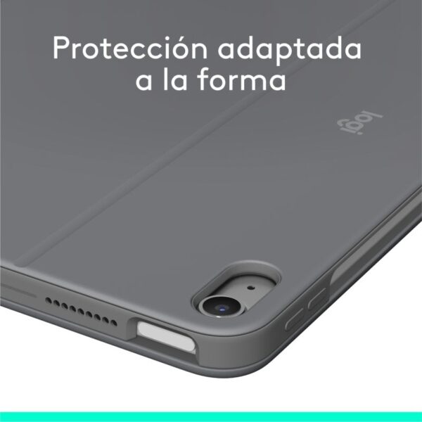 Logitech Combo Touch Funda con Teclado Español QWERTY Gris Oxford para iPad Air 11" (M2)/Air 5ª Gen Reacondicionado