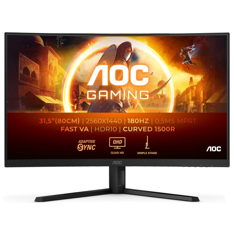 AOC CQ32G4VE 31.5" LED Fast VA QHD 180Hz Curva Reacondicionado