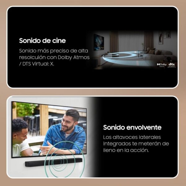 Samsung HW-B650D/EN Barra de Sonido con Subwoofer Inalámbrico 3.1 Canales Dolby Atmos/DTS Virtual:X Reacondicionado