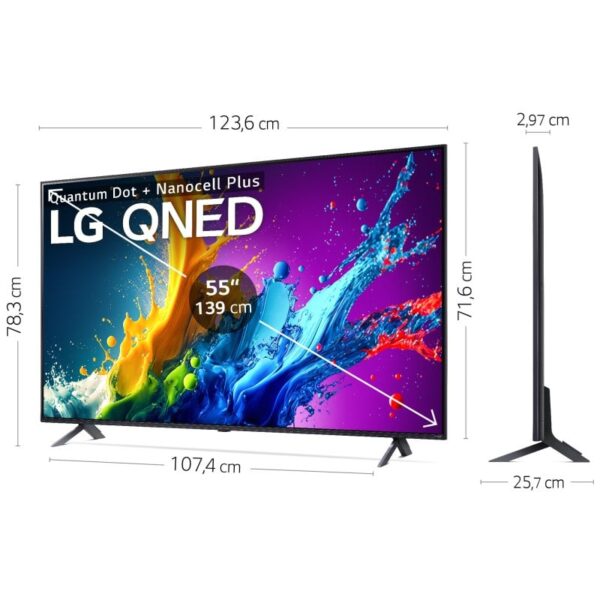 LG 55QNED80T6A 55" QNED UltraHD 4K HDR10 WebOS24 AI ThinQ Reacondicionado