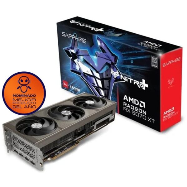 Sapphire NITRO+ AMD Radeon RX 9070 XT Gaming OC 16GB GDDR6 FSR 4 Reacondicionado