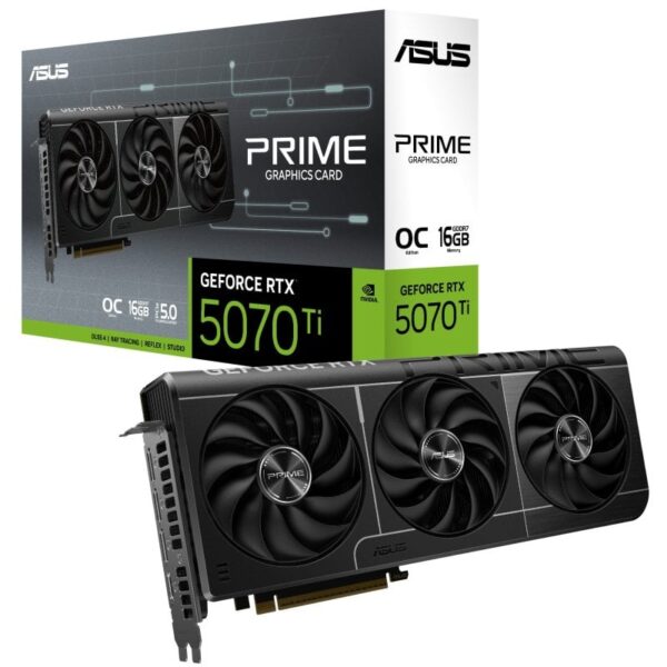 ASUS PRIME GeForce RTX 5070 Ti OC 16GB GDDR7 Reflex 2 RTX AI DLSS4