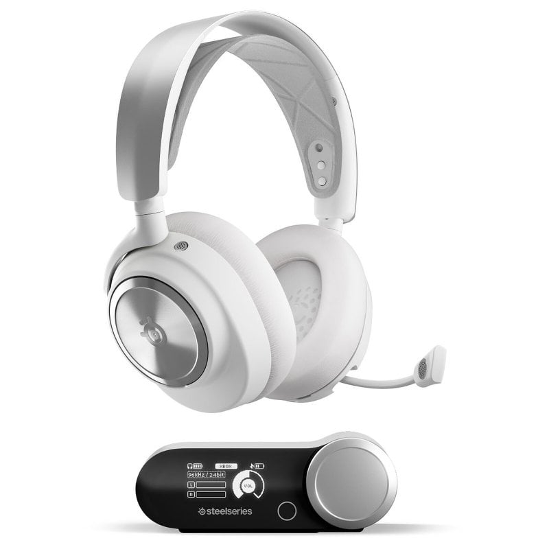 SteelSeries Arctis Nova Pro Wireless Auriculares Gaming Inalámbricos Cancelación de Ruido Blancos Reacondicionado