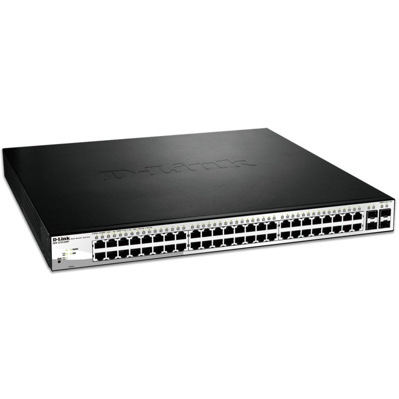 D-Link DGS-1210-52MP Switch Gestionado Smart PoE 48 Puertos Gigabit + 4 Puertos SFP Reacondicionado