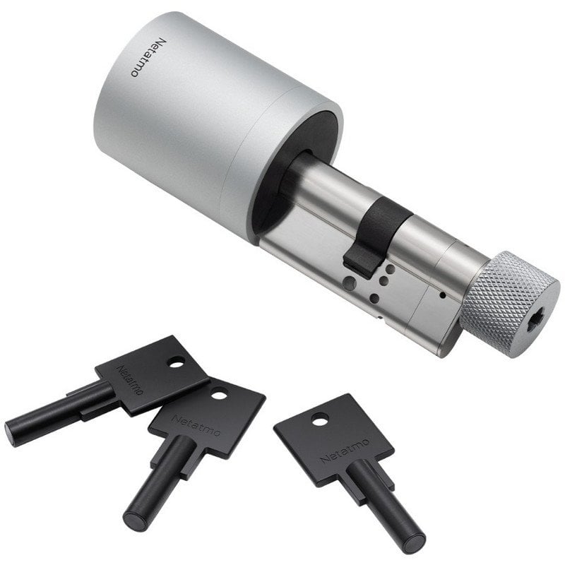 Netatmo Pack 1 Cerradura Inteligente Gris + 3 Llaves Inteligentes Negras Reacondicionado