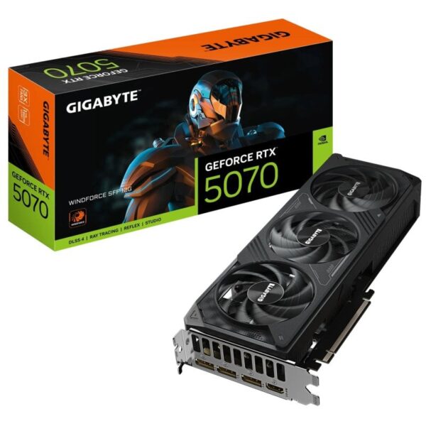 Gigabyte GeForce RTX 5070 WINDFORCE SFF 12GB GDDR7 Reflex 2 RTX AI DLSS4