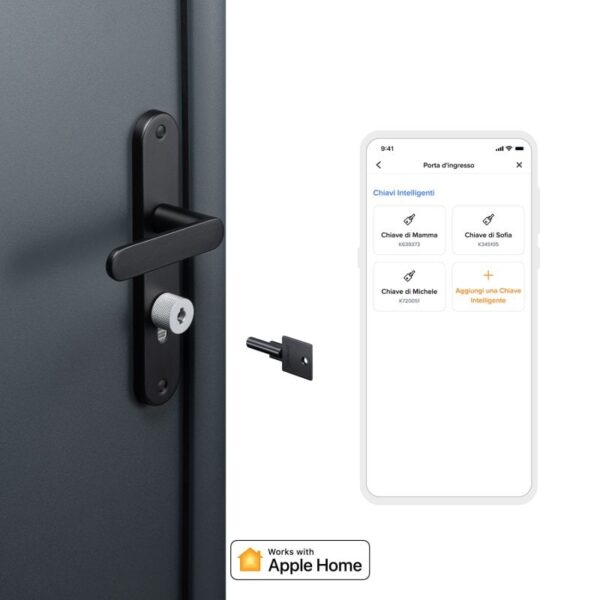 Netatmo Pack 1 Cerradura Inteligente Gris + 3 Llaves Inteligentes Negras Reacondicionado