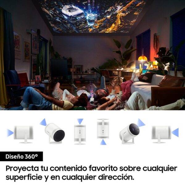 Samsung The FreeStyle SP-LSP3BLAXXE Proyector 100" LED FullHD SmartTV