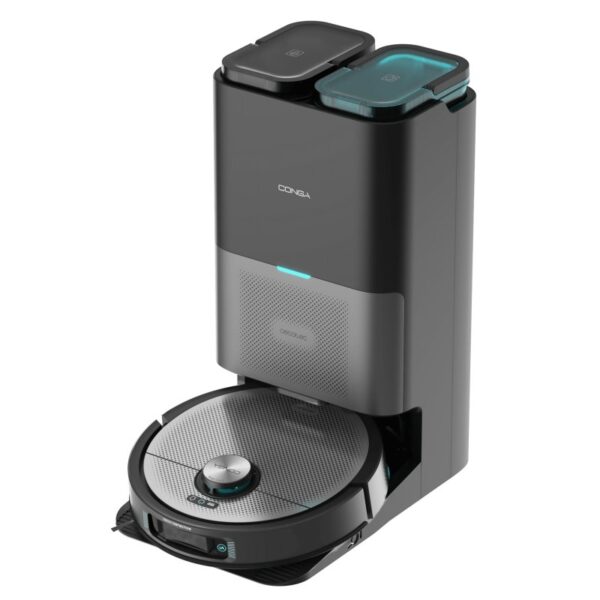 Cecotec Conga 20090 ProAI InfinitySoap Cut&Spa Robot Aspirador/Friegasuelos con Base de Autovaciado
