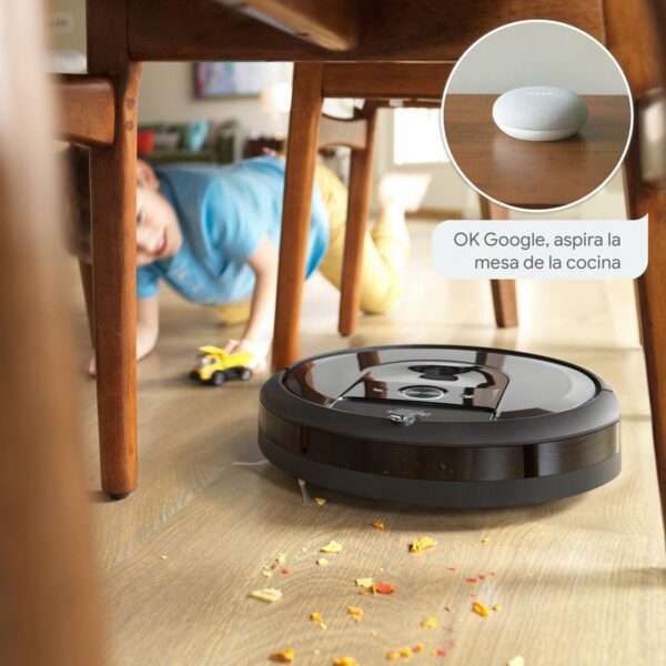 iRobot Roomba i7+ Robot Aspirador Medium Silver + Estación de Vaciado Automático Clean Base