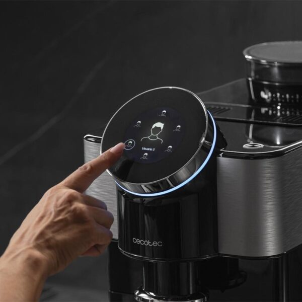 Cecotec Cremmaet Spin Cafetera Superautomática Táctil con Molinillo 15 Bares Negra/Acero Inoxidable Reacondicionado