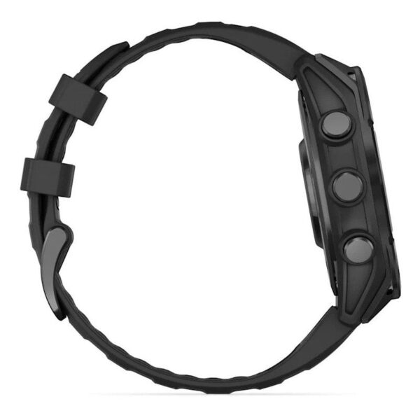 Garmin Fenix 8 AMOLED 47mm Reloj Smartwatch Gris con Correa de Silicona Negra Reacondicionado