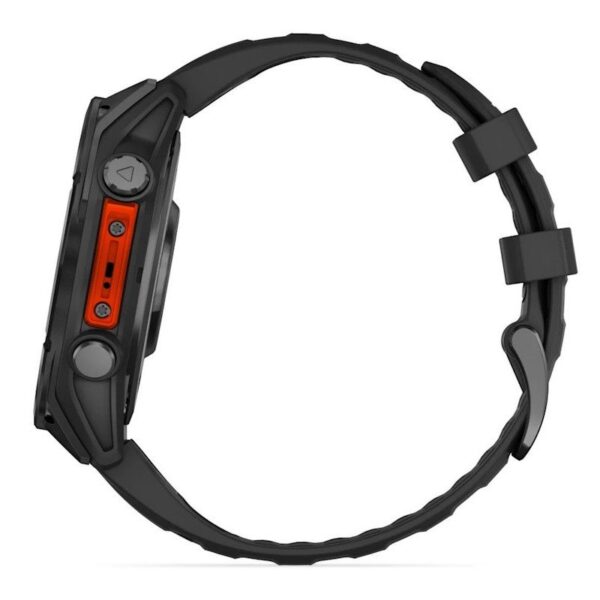 Garmin Fenix 8 AMOLED 47mm Reloj Smartwatch Gris con Correa de Silicona Negra Reacondicionado
